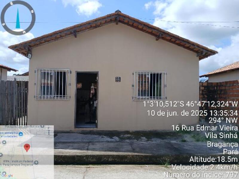 Casa em Bragança/PA com 65,5m² de área total