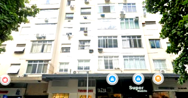 Apartamento em Ipanema com 1 quarto e 1 banheiro