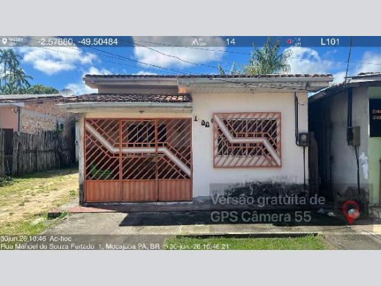 Casa com 3 quartos e 2 banheiros em Mocajuba