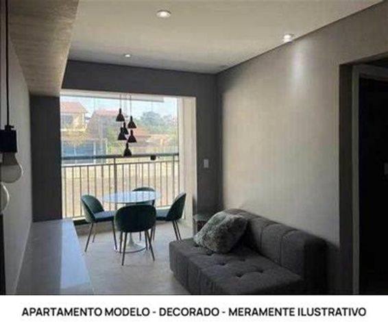 Apartamento com 2 dorms, 1 vaga, 54m²