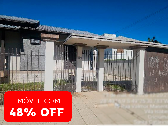 Casa Ocupada com 84m² e lote de 378m²