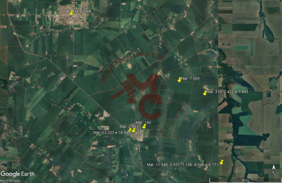 Áreas Rurais em Maripá/PR - Lote 1 com 245.200 m²