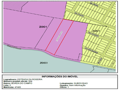Terreno de 9.584,92 m² com 240 m² construídos