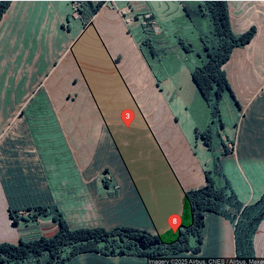 Terreno Rural de 12ha com Aptidão Agrícola, Ocupado