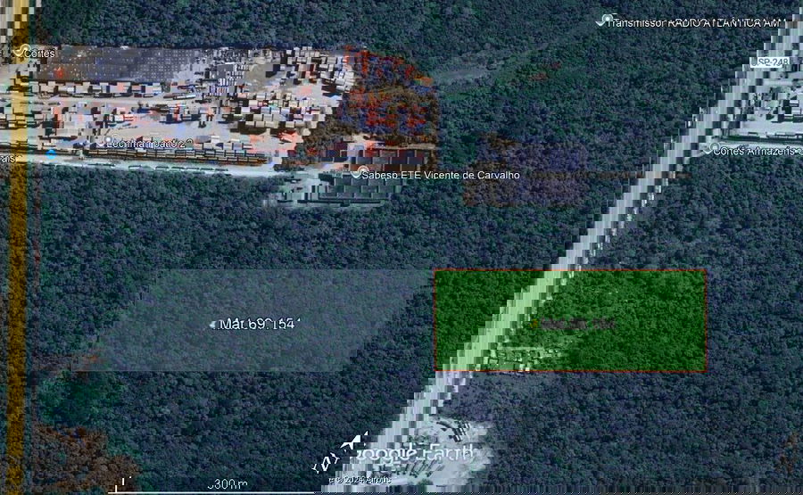 Terreno amplo de 52.500m² em Vicente de Carvalho, Guarujá