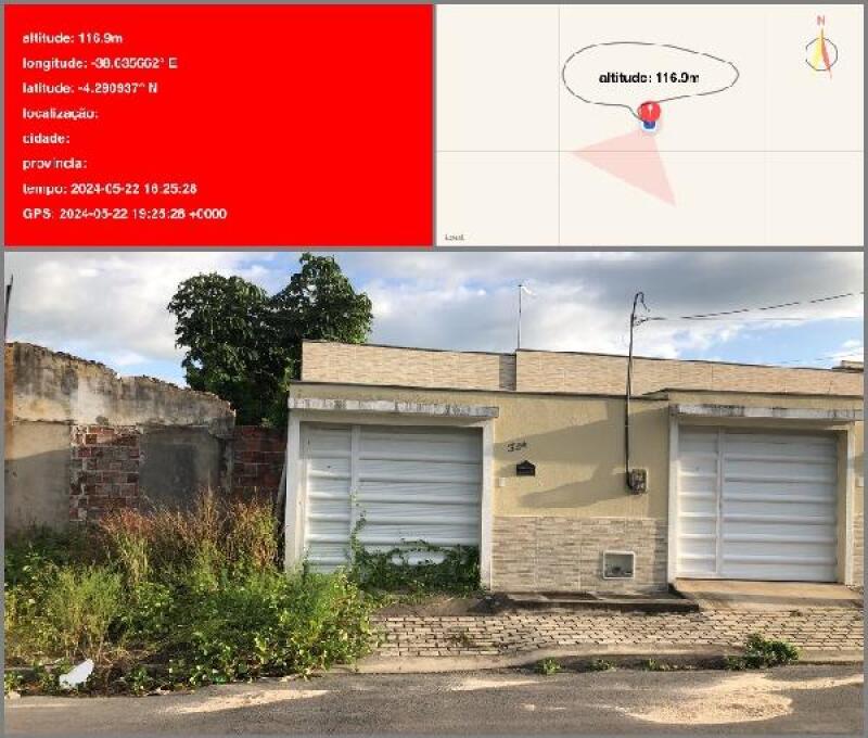 Casa 3 quartos, 2 banheiros, 70,45m² construída, desocupada