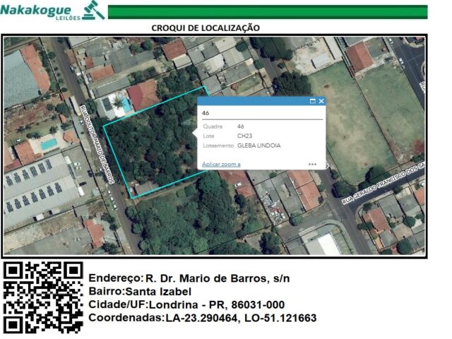 Lote 125 - Terreno 3012m² com Casa 275m²