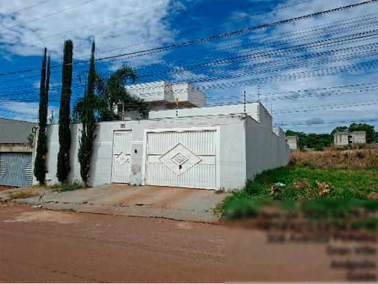 Casa em Anápolis com 169m² de área construída