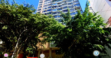 Sala comercial 25m² com moradia, 1 banheiro, fração ideal