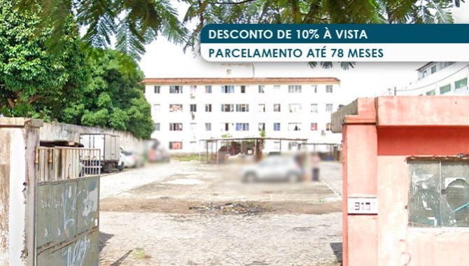 Apartamento 40 m² com área construída de 48,74 m², imóvel ocupado