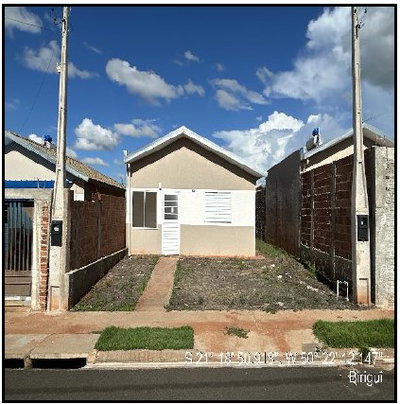 Casa de 42,48 m² com 1 quarto em residencial