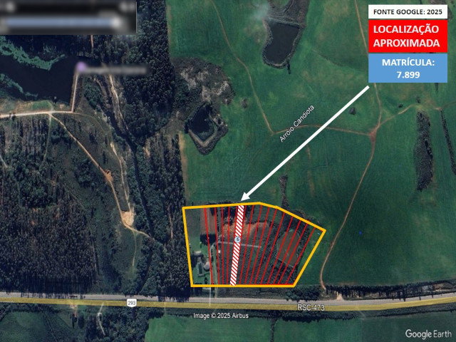 Terreno de 4.431,15m² na BR-293, sem benfeitorias