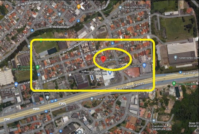 Terreno com 2.304,82 m² em Cotia/SP