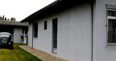 Terreno com casa e garagem em Porto União/SC