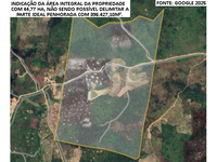 Terreno amplo com benfeitorias, área total 396.427m²
