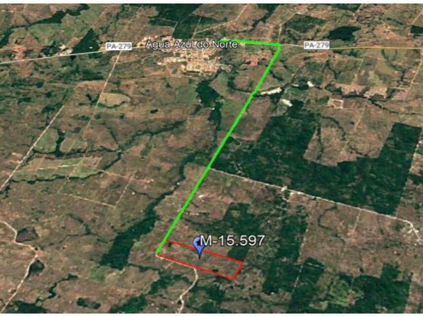 Área Rural com 99,54ha em Água Azul do Norte/PA