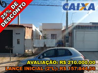 Casa térrea com 2 quartos, 47m² construídos em terreno de 125m²
