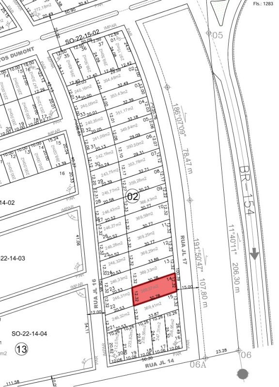 Terreno Urbano 369,37 m² em Ituiutaba/MG - Loteamento Residencial