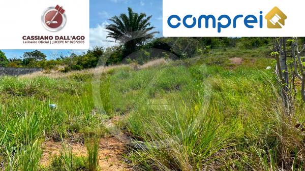 7 lotes de terrenos com 360m² cada, relevo irregular, sem infraestrutura
