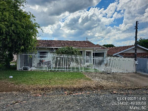 Casa com 3 quartos e 2 banheiros em Vila Nova, Mafra - SC