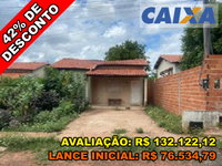 Casa com 2 Quartos e Varanda em Demerval Lobão
