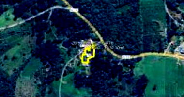 Área rural com galpão 485m², escritório 34m², cobertura metálica 120m², ocupado