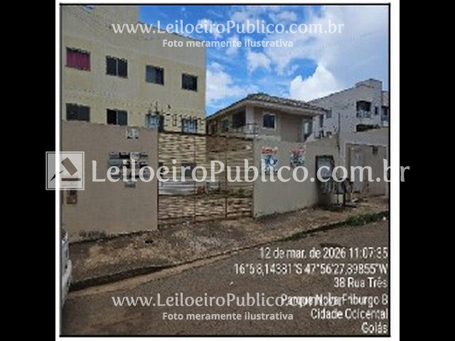 Apartamento 54,63m² com 2 Quartos e Varanda em Cidade Ocidental