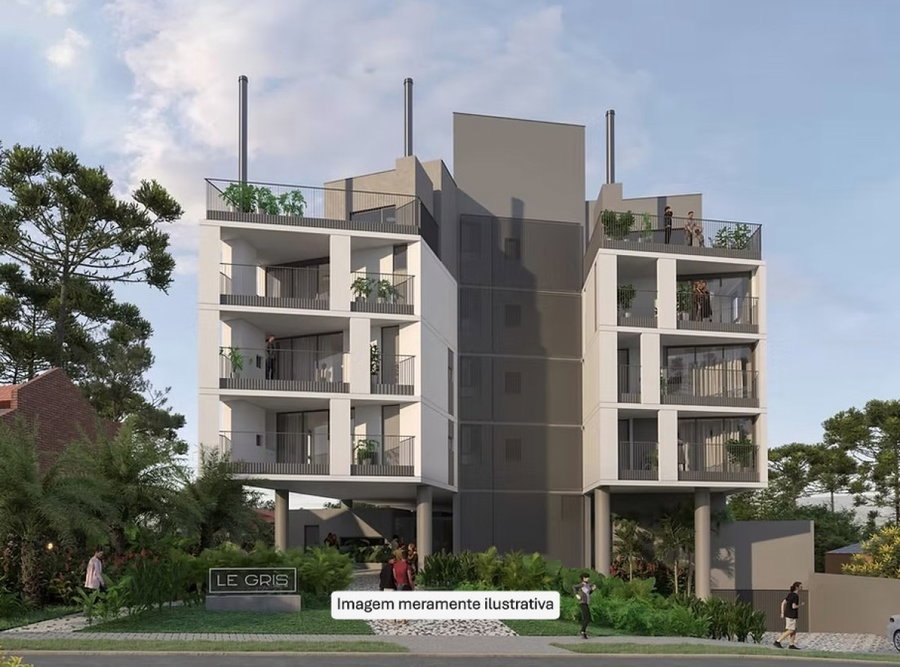 Apartamento com terraço e 3 vagas em Curitiba