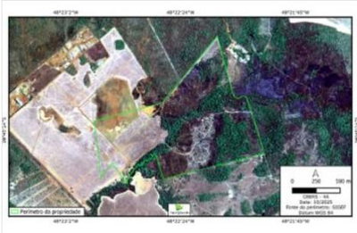 Gleba de terras rural com 131,76 ha em Porto Nacional/TO