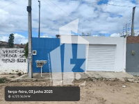 Casa com 2 quartos, banheiro, área de serviço e terraço, 76m² construída