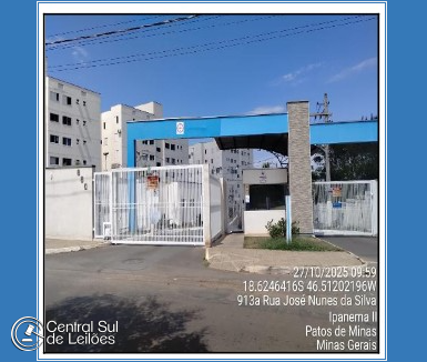 Apartamento com 2 quartos em Patos de Minas