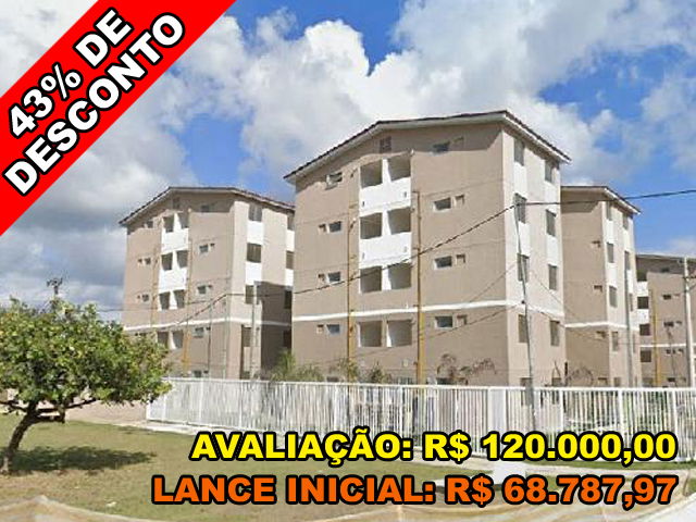 Apartamento 2 quartos, 44m², desocupado, com sala e cozinha
