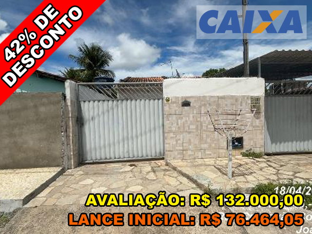 Casa com 2 Quartos e 2 Banheiros em Santa Rita