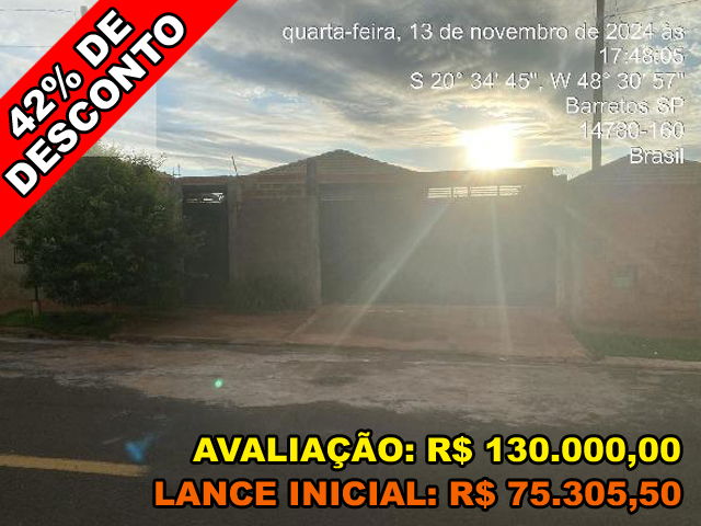Casa 2 quartos, 45.47m² construída, 2 vagas, desocupada