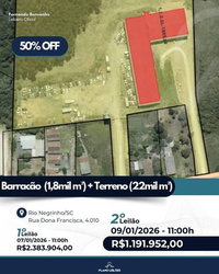 Terreno com Barracão Industrial em Rio Negrinho-SC