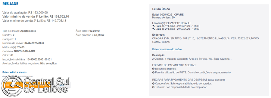 Apartamento com 2 quartos, 1 vaga de garagem, 59,69 m²