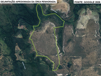 Fazenda com 324,19 ha, vocação para pecuária, solo arenoso e vegetação preservada