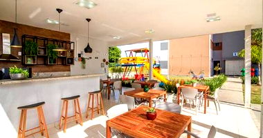 Apartamento térreo com 1 vaga, 88m²