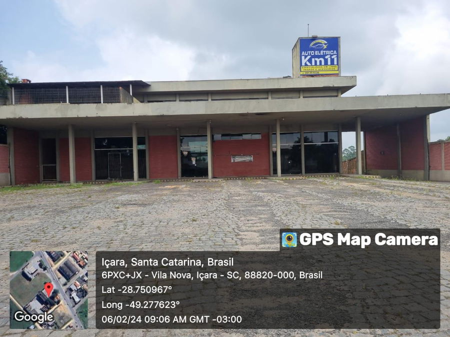 Galpão Comercial com 4.359,25 m² de Terreno em Içara/SC