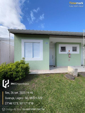Casa com 2 quartos, 1 vaga de garagem, 44,76 m² de área total