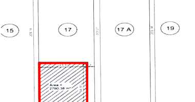 Terreno de 2.780m² com área remanescente de 10.424m²
