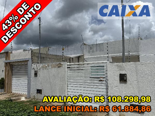 Casa com 2 Quartos e 2 Banheiros em Loteamento