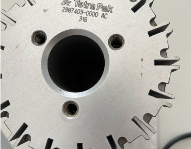 Roda para máquina de canudo em ótimo estado