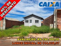 Casa com 2 quartos e terreno de 200m² em Lençóis Paulista/SP