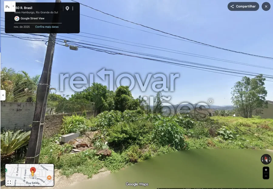 Terreno urbano de 874,63 m² em Novo Hamburgo - RS