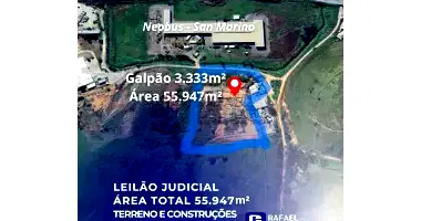 Galpão com 3.333m² em Três Rios/RJ - Amplo Terreno