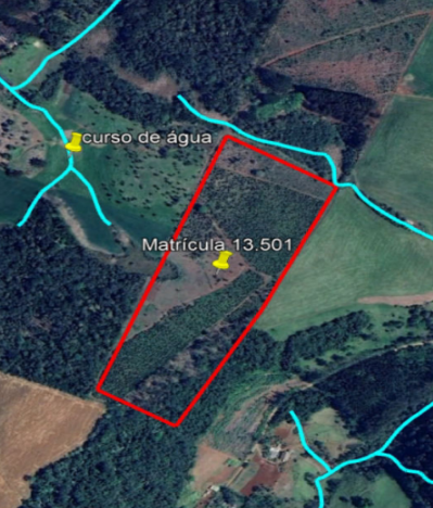 Área de Terras com 108.900m² - Desocupado