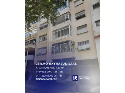 Apartamento 145m² com 3 quartos (1 suíte) em Copacabana