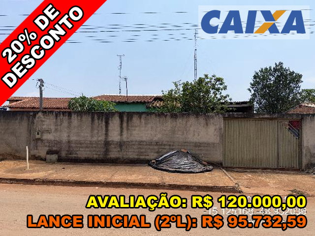 Casa 3 quartos, 68m² área total, terreno 390m²