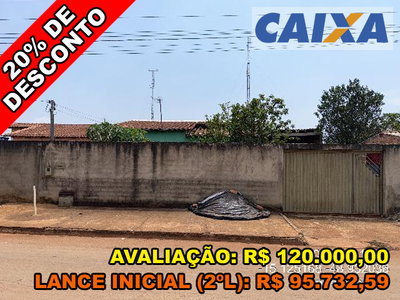 Casa 3 quartos, 68m² área total, terreno 390m²